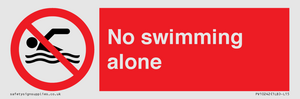 No swimming alone